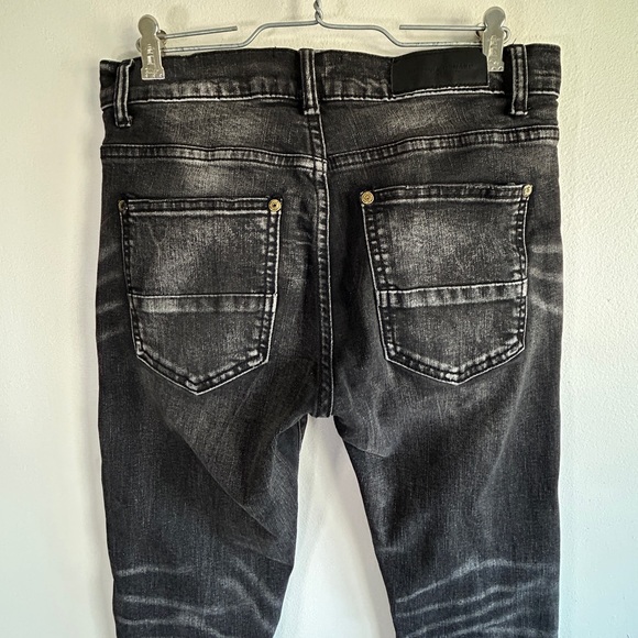 Supply & Demand Black Distressed Skinny Jeans 30/31 - Picture 7 of 12
